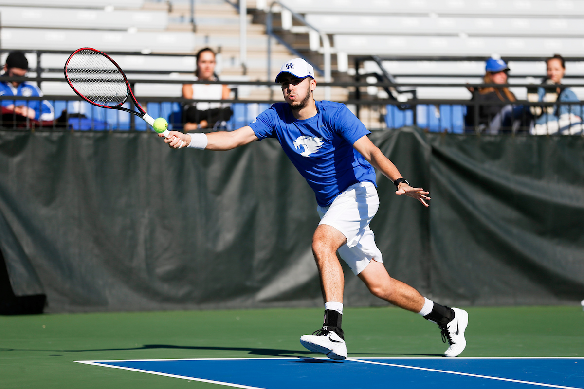 Enzo Wallart.


The University of Kentucky Mens Tennis team takes on Virginia Mens Tennis 

Photo by Isaac Janssen | UK Athletics