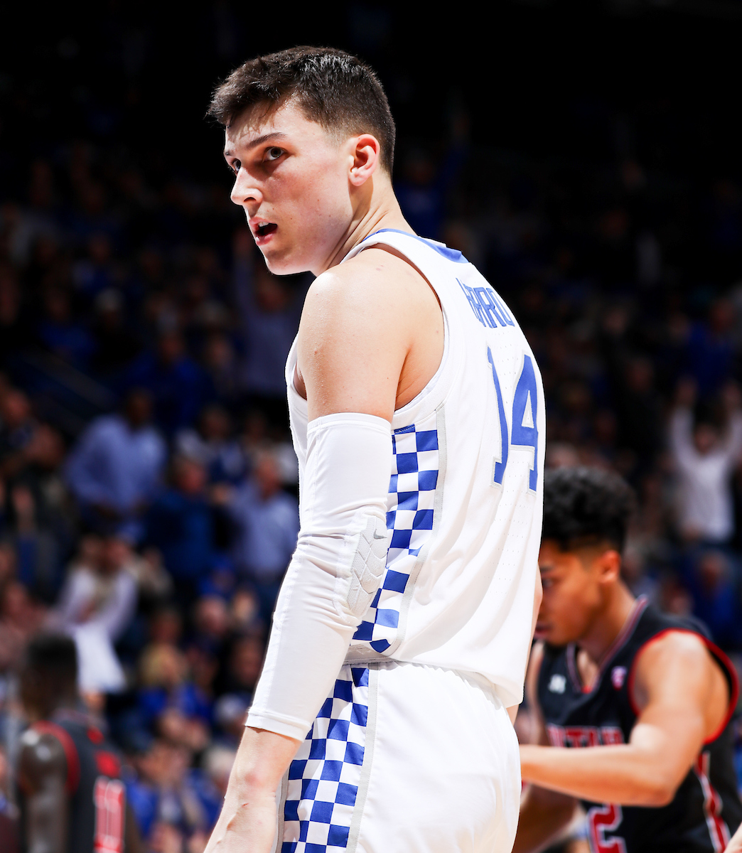 Tyler Herro.

Kentucky beat Utah 88-61 on Saturday, December 15, 2018, in Lexington's Rupp Arena.


Photo by Elliott Hess | UK Athletics