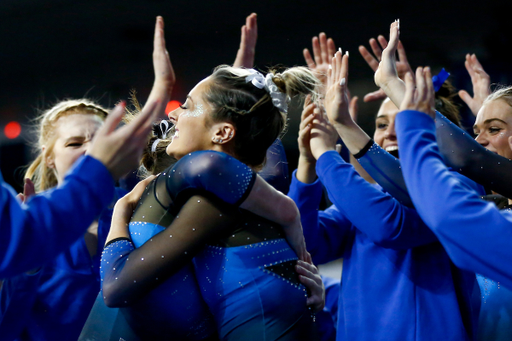 Isabella Magnelli.

Kentucky wins Quad Meet with a score of 197.450.

Photo by Grace Bradley | UK Athletics