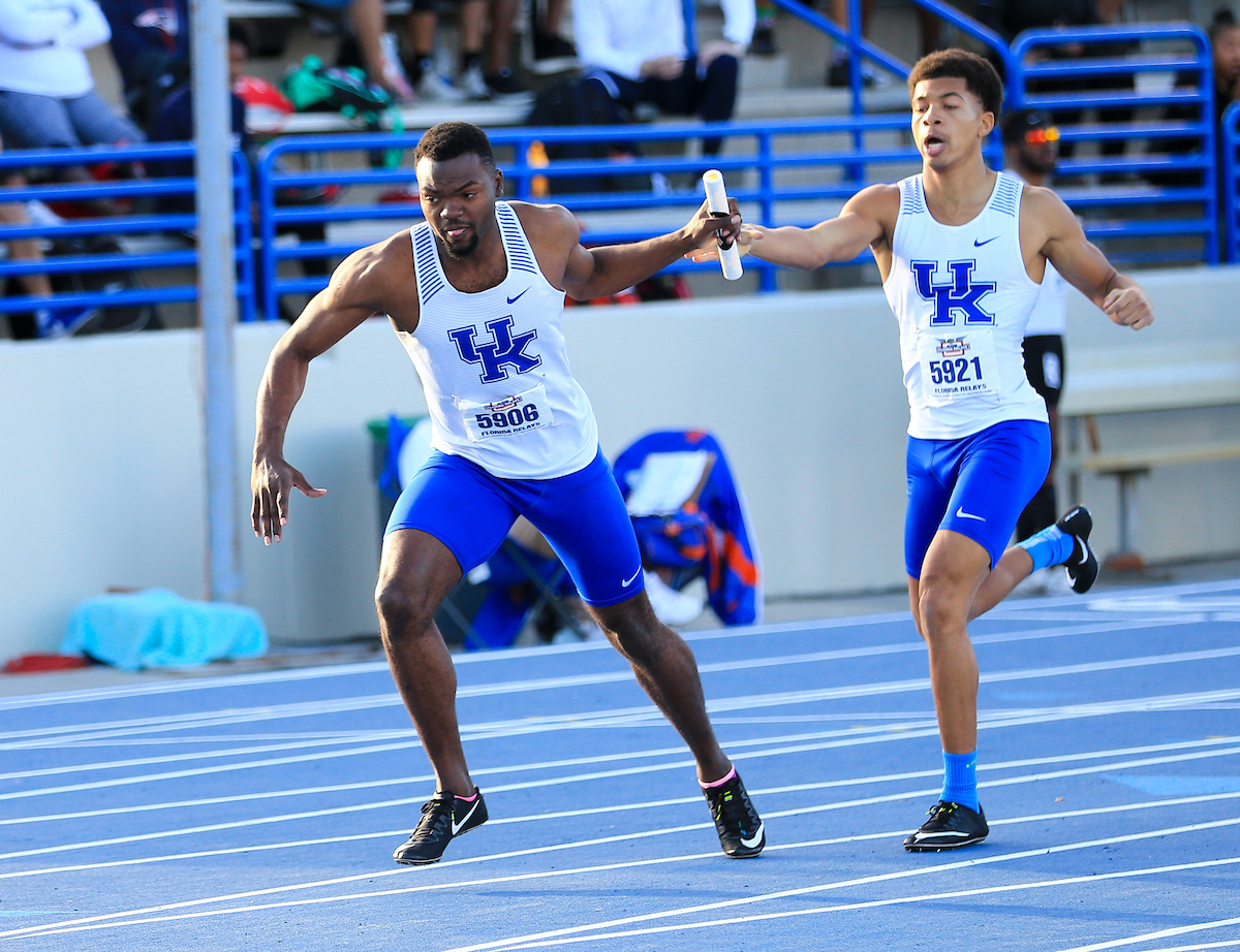 during the Pepsi Florida Relays at James G. Pressly Stadium on Friday, March 29, 2019 in Gainesville, Fla. (Photo by Matt Stamey)