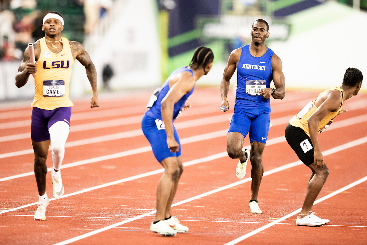 Dwight St. Hillaire. Lance Lang.

Day three of the NCAA Track and Field Outdoor Championships at Hayward Field in Eugene, Or.

Photo by Chet White | UK Athletics