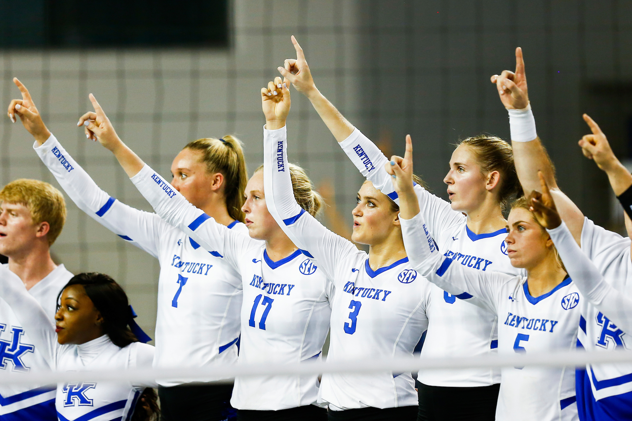Team Photo.

UK defeats UofL 3-0.  

Photo by Hannah Phillips | UK Athletics