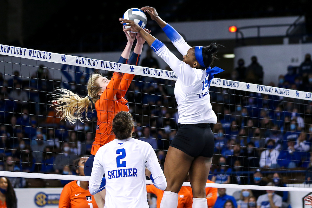 Azhani Tealer.Kentucky falls to Illinois 3-1.Photo by Sarah Caputi | UK Athletics