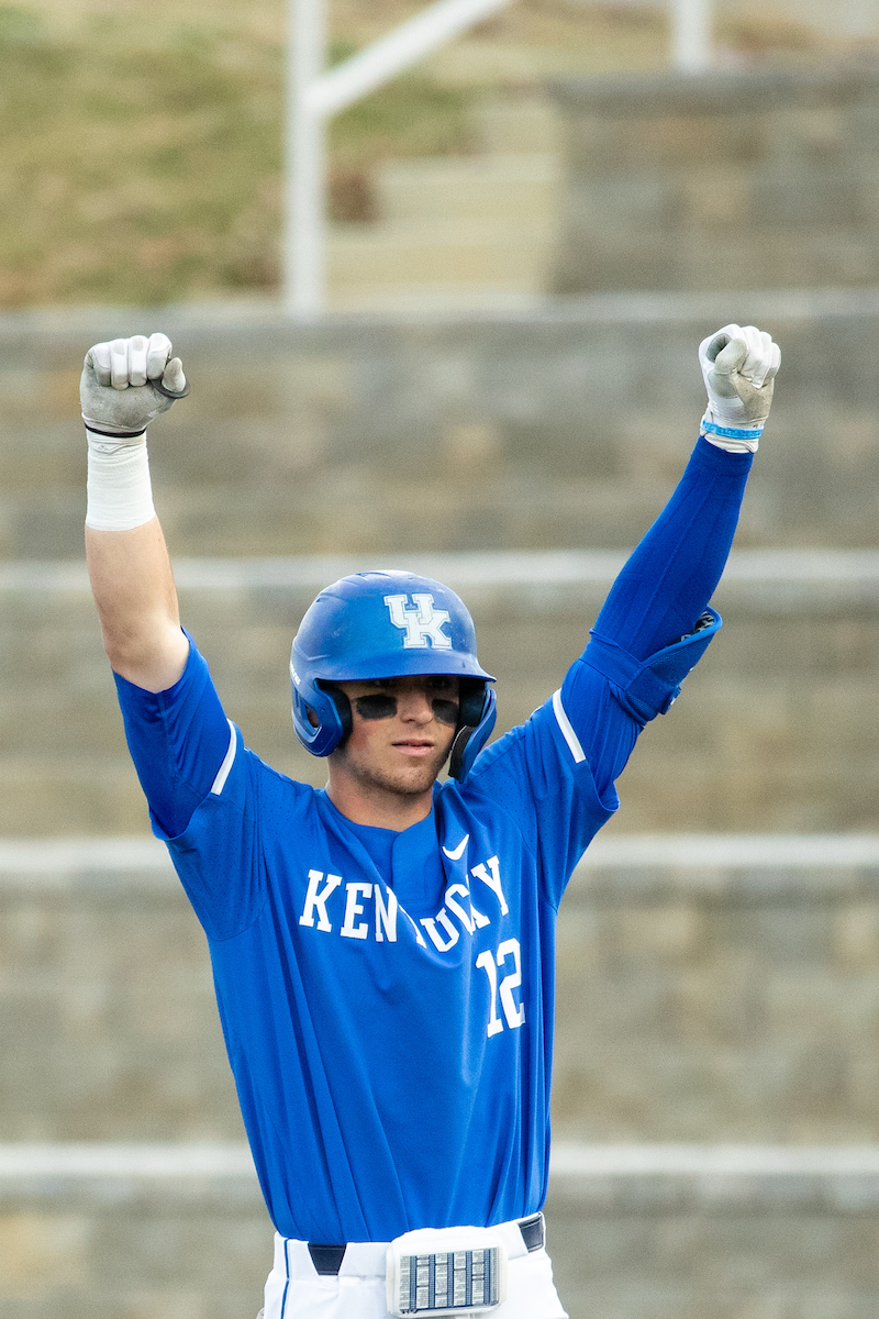 Kentucky Wildcats Ryan Shinn (12)

Kentucky baseball defeats Xavier 16-3.

Photo by Mark Mahan | UK Athletics