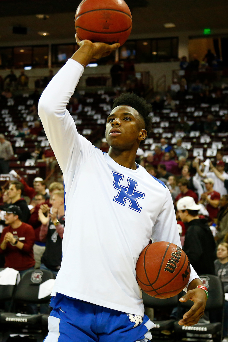Hamidou Diallo.

The University of Kentucky men?s basketball falls to South Carolina 76-68 on Wednesday, 
January 16th, 2018, at Colonial Life Arena in Columbia, SC.

Photo by Quinn Foster I UK Athletics