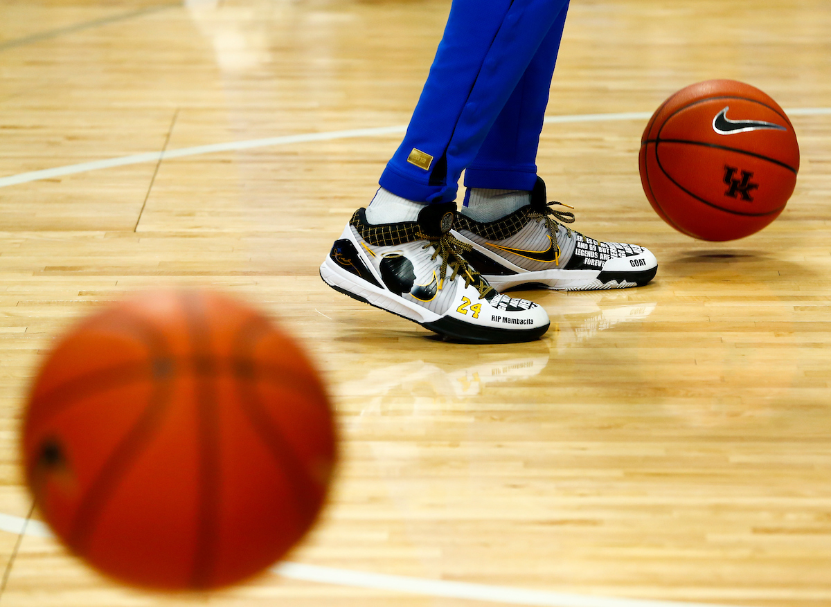 Kobe Tribute Shoes. 

UK beats Vandy 71-62. 

Photo By Barry Westerman | UK Athletics