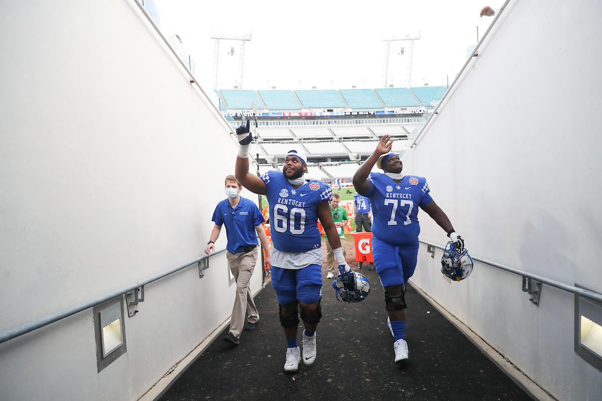 QUINTIN WILSON. JEREMY FLAX.Kentucky beats NC State, 23-21, to win the TaxSlayer Gator Bowl.Photo by Elliott Hess | UK Athletics
