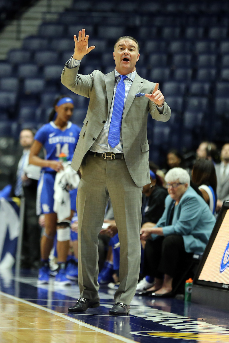 Matthew Mitchell

The University of Kentucky women's basketball team beat Alabama in the SEC Tournament on Thursday, March 1, 2018 at Bridgestone Arena in Nashville, TN.

Photo by Britney Howard | UK Athletics