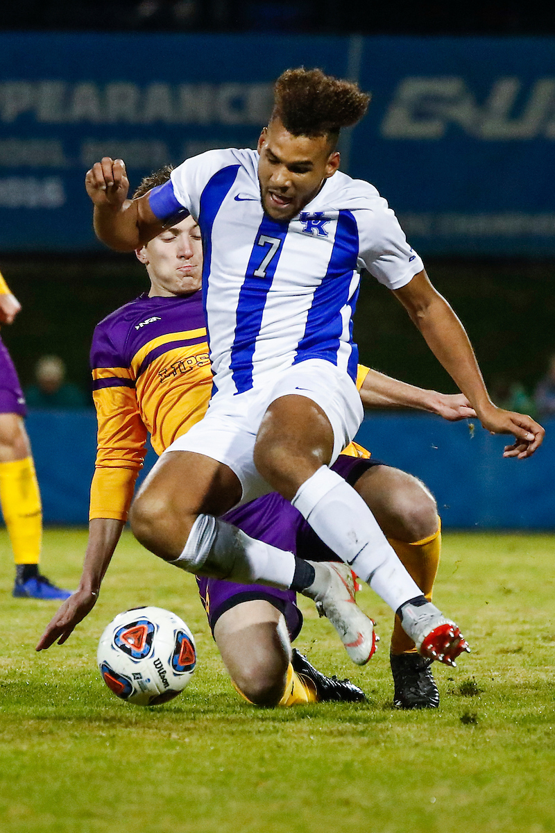JJ Williams.

Men's soccer beat Lipscomb 2-1.

Photo by Chet White | UK Athletics