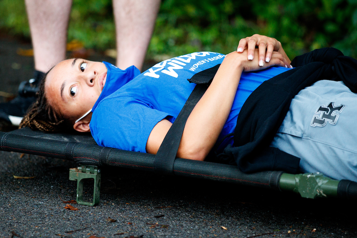 Jada Walker.

Kentucky Women’s Basketball team bonding trip to Fort Campbell.

Photo by Eddie Justice | UK Athletics