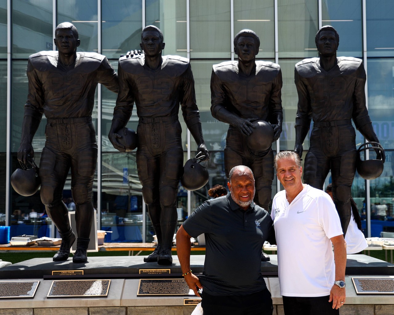 Wilbur Hackett. John Calipari. 

Juneteenth Luncheon.

Photo by Eddie Justice | UK Athletics