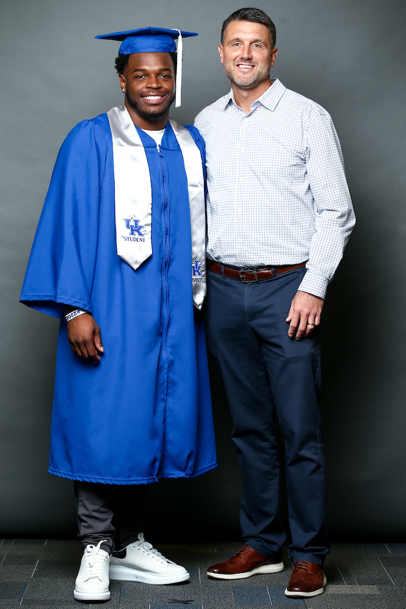 Tyler Markray. Family. 

2020-21 Graduation.

Photo by Eddie Justice | UK Athletics