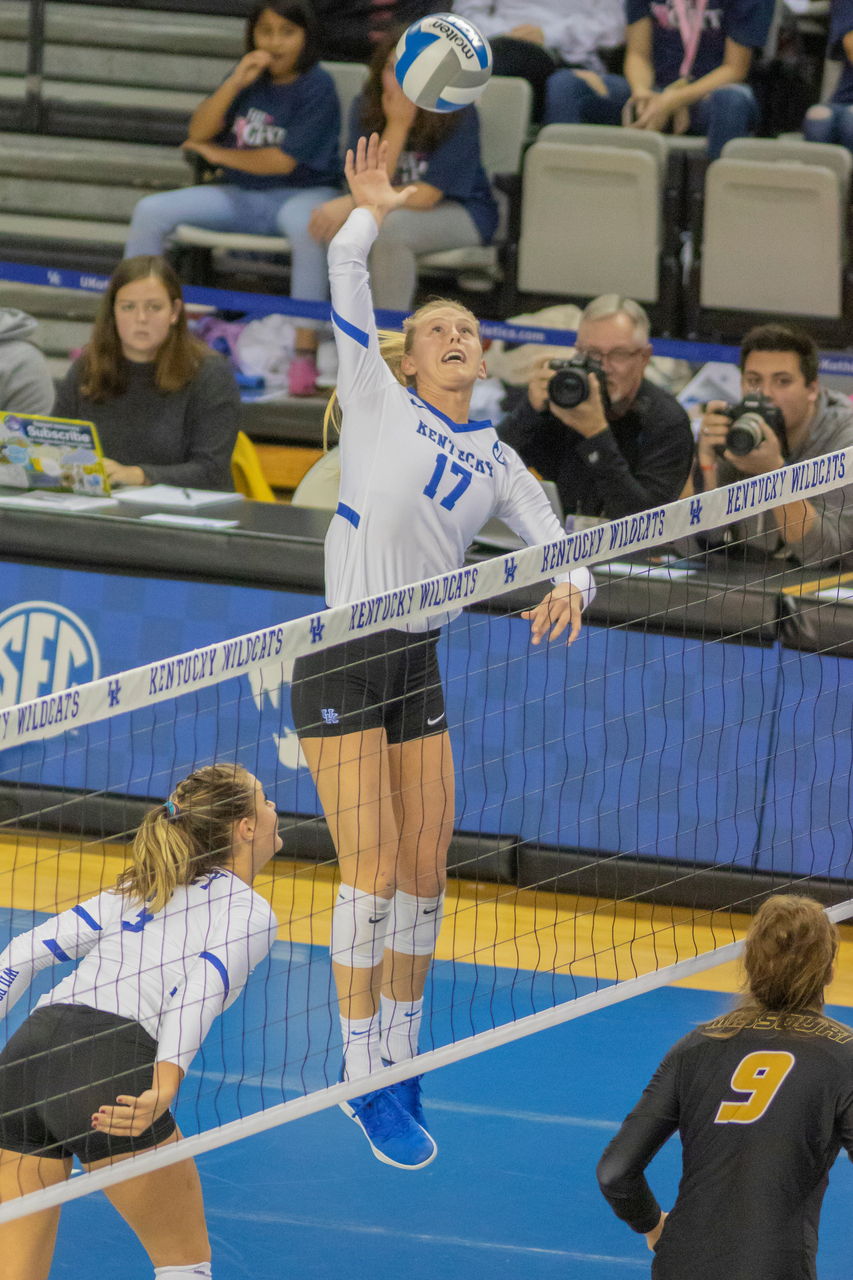Alli Stumler. 

Kentucky beats Mizzou 3-0. 

Photo by Grant Lee | UK Athletics