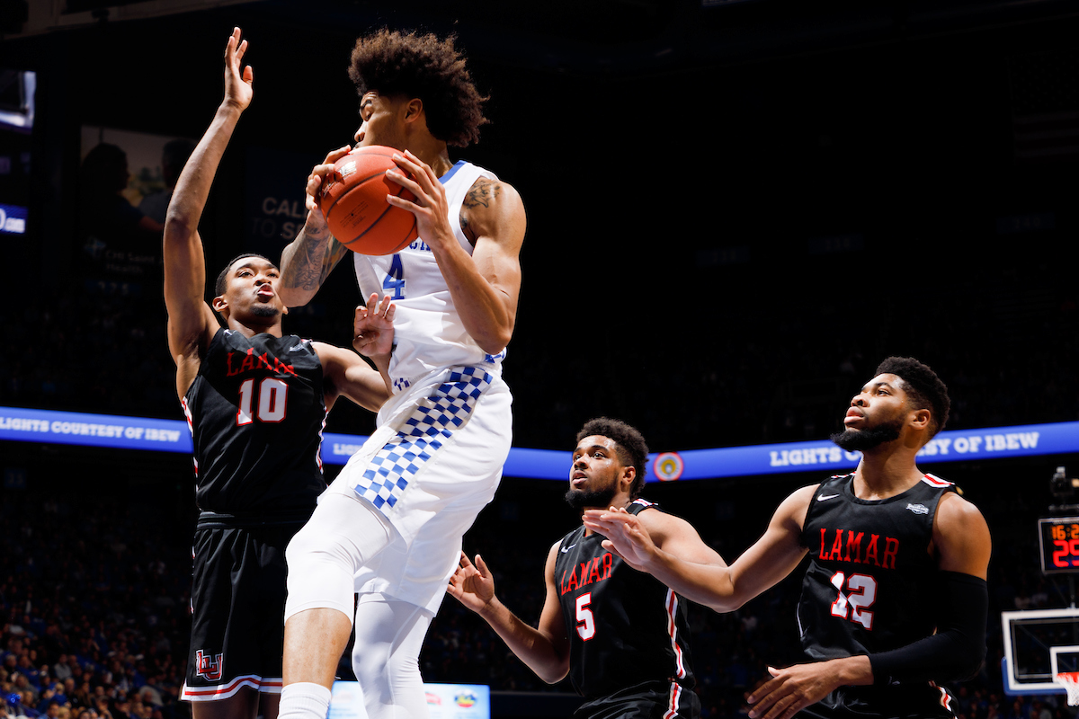 Nick Richards.

Kentucky beat Lamar 81-56.


Photo by Elliott Hess | UK Athletics