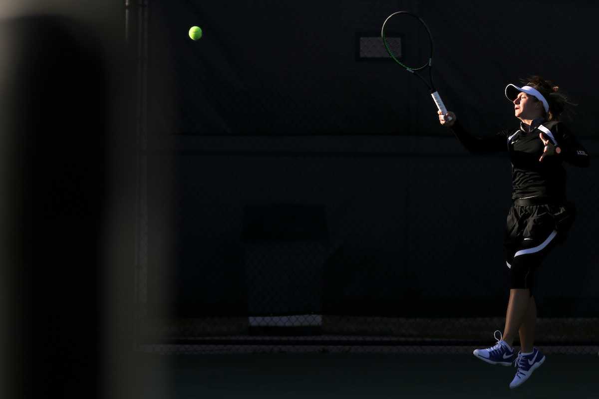 Tiphanie Fiquet. 

Kentucky defeated Florida 4-3 on Friday, March 22nd.

Photo by Eddie Justice | UK Athletics