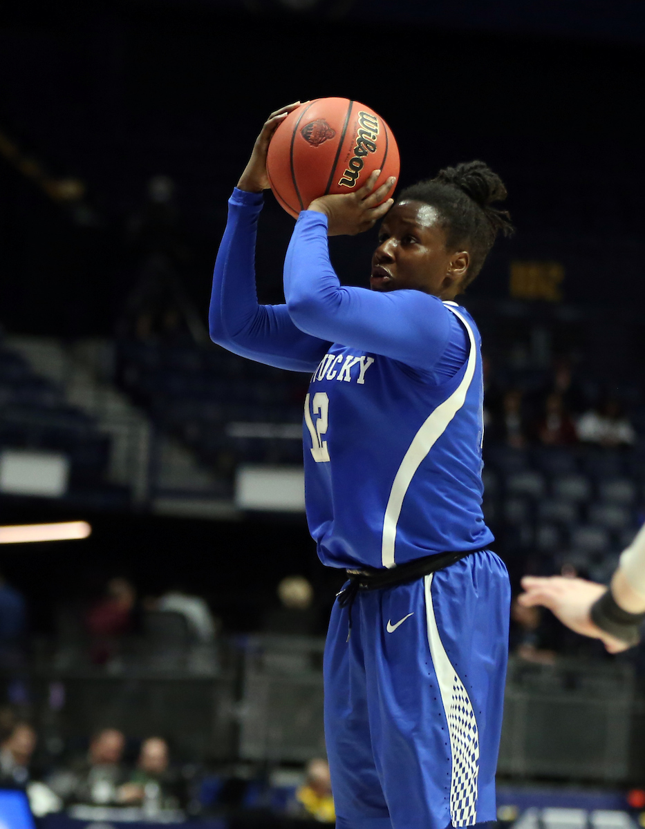 Amanda Paschal

The University of Kentucky women's basketball team beat Alabama in the SEC Tournament on Thursday, March 1, 2018 at Bridgestone Arena in Nashville, TN.

Photo by Britney Howard | UK Athletics