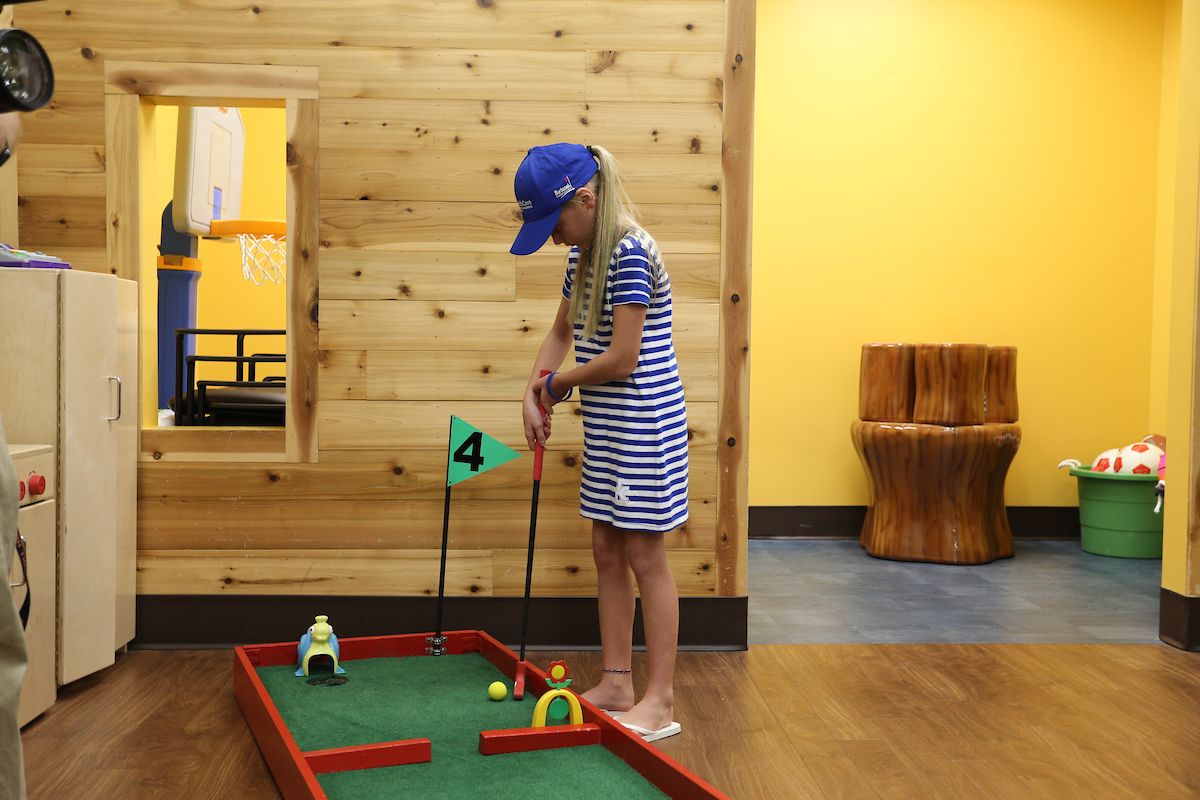 The PGA Tour and select student-athletes partner with the Kentucky Children?s Hospital for a Mini Golf Charity Event on Wednesday, July 18th, 2018 at the Albert B. Chandler Hospital in Lexington, KY.

Photos by Noah J. Richter | UK Athletics