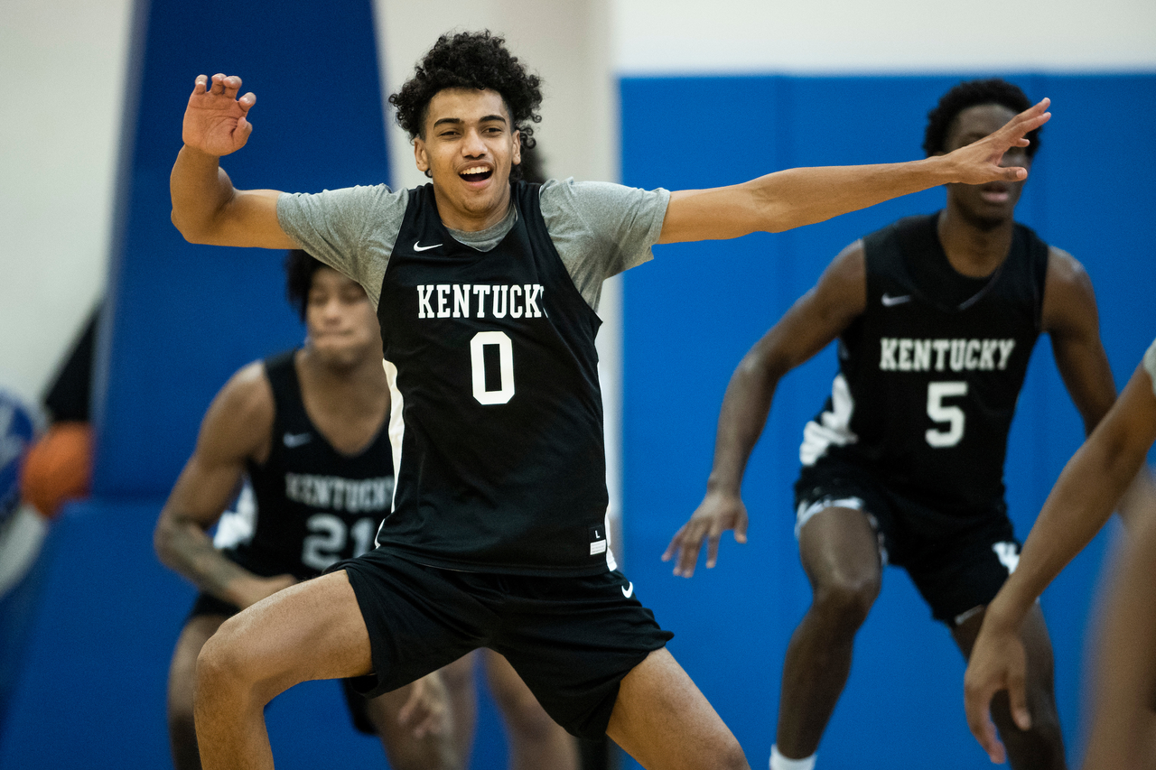 Jacob Toppin.

Menâ??s basketball practice. 

Photo by Chet White | UK Athletics