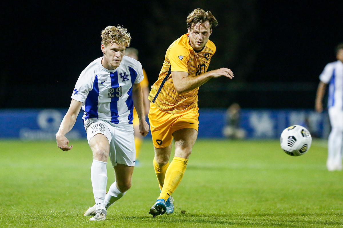 Trey Asensio.

Kentucky beats West Virginia, 1 - 0.

Photo by Sarah Caputi | UK Athletics