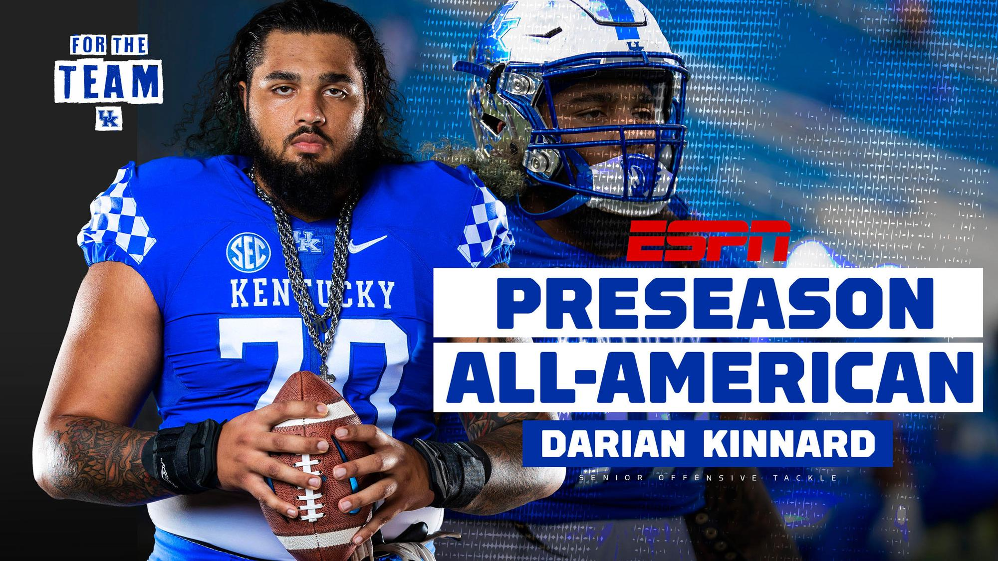 Darian Kinnard Named ESPN Preseason All-American