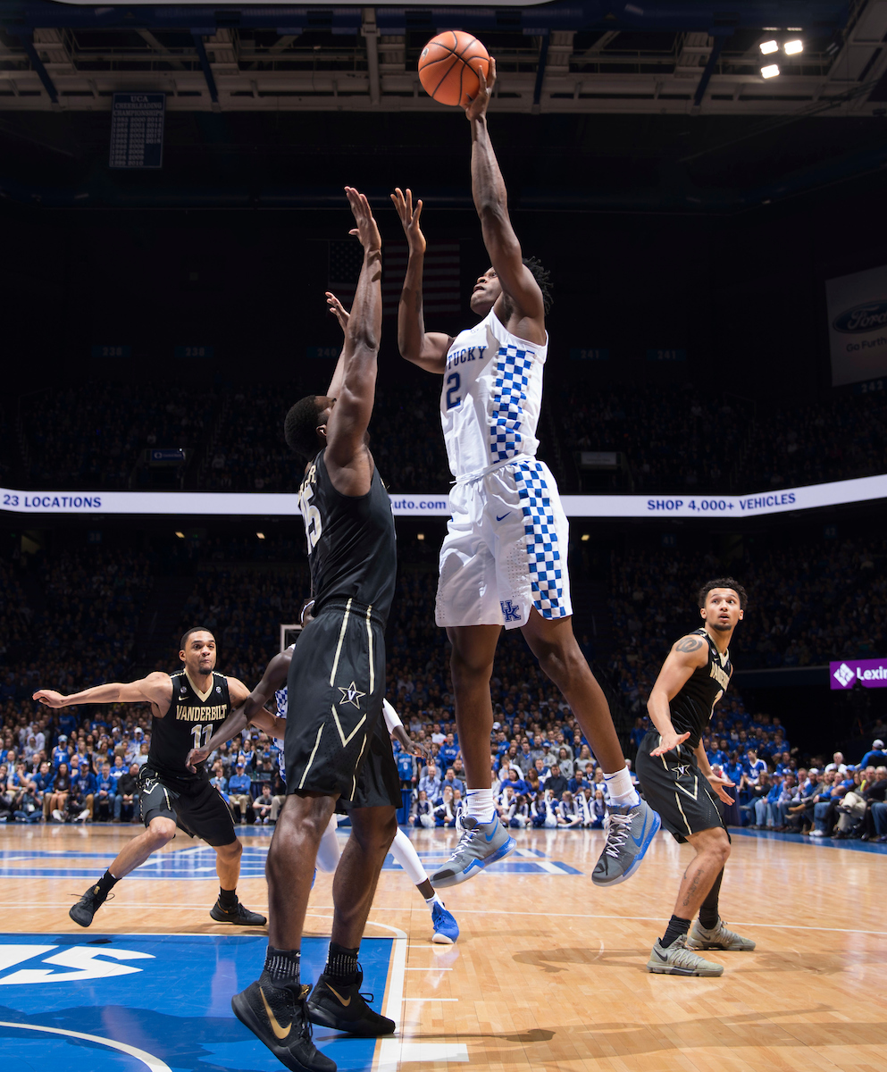 Jarred Vanderbilt.

The University of Kentucky men's basketball team beats Vanderbilt 83-81 on Tuesday, January 30, 2018 at Rupp Arena in Lexington, Ky.


Photos by Mark Cornelison | UK Athletics