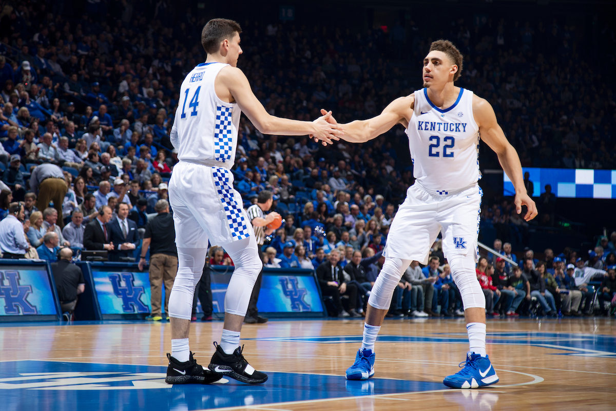 Tyler Herro. Reid Travis.

Kentucky beat Utah 88-61 on Saturday, December 15, 2018, in Lexington's Rupp Arena.

Photo by Chet White | UK Athletics