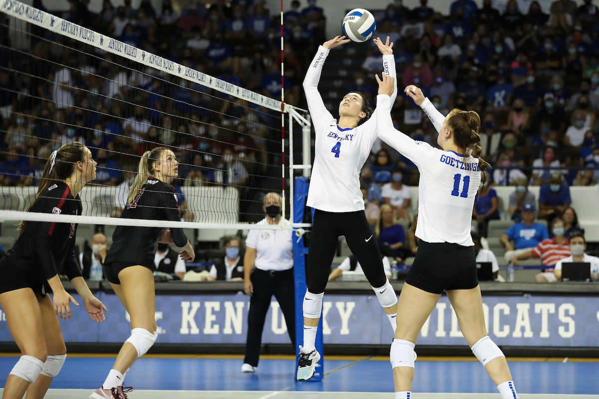 EMMA GROME.

Kentucky beats Stanford, 3-2.

Photo by Elliott Hess | UK Athletics