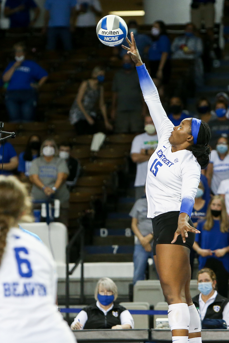 Azhani Tealer.

Kentucky beats USC 3 - 0.

Photo by Sarah Caputi | UK Athletics