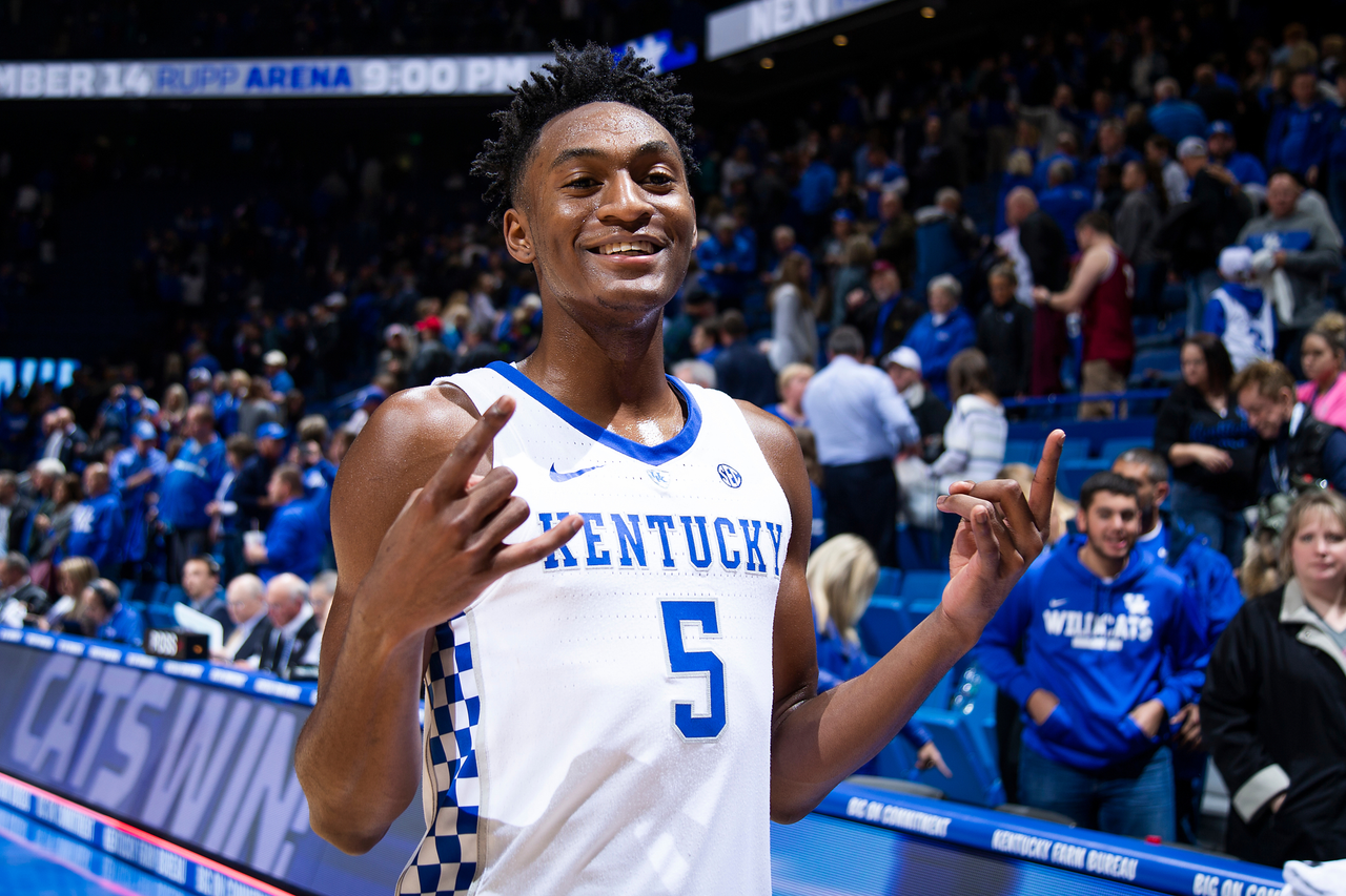 Immanuel Quickley

Men's basketball beat SIU 71-59.

Photo by Chet White | UK Athletics