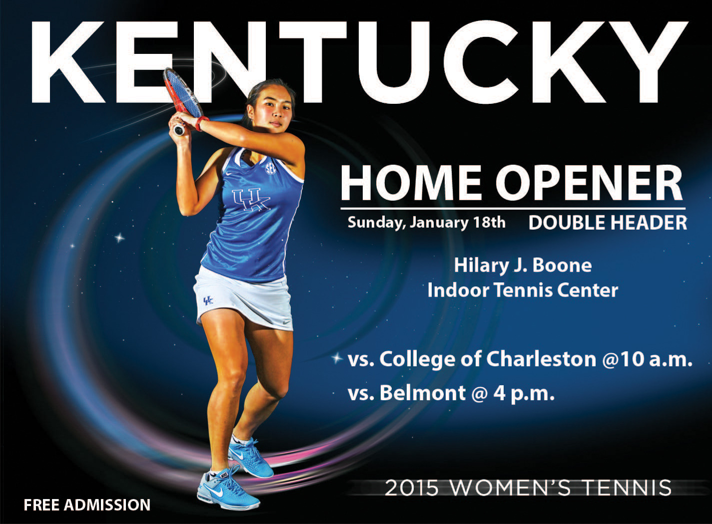 UK Women's Tennis Opens Home Slate Sunday with Doubleheader