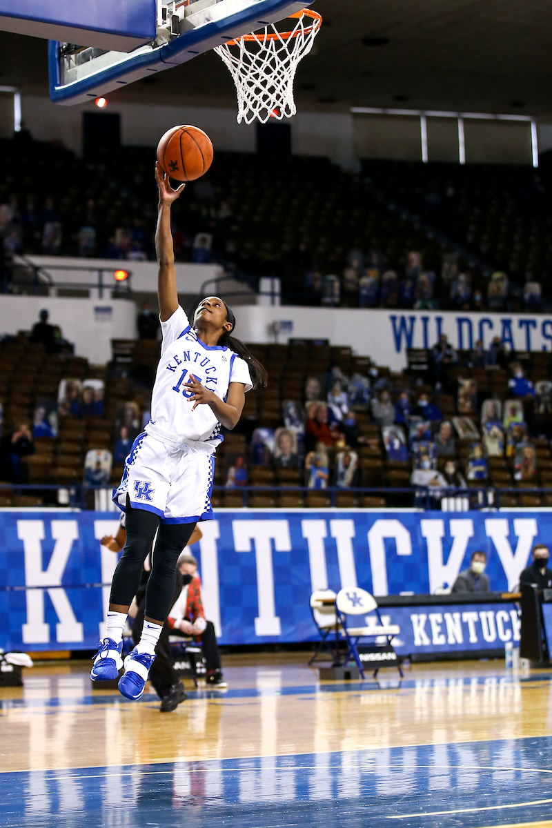 Chasity Patterson. 

Kentucky beats Worfford 98-37.

Photo by Eddie Justice | UK Athletics