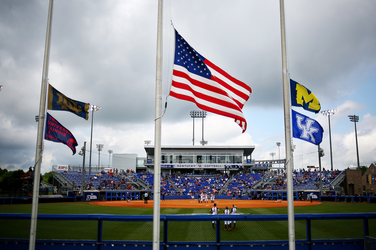 John Cropp Stadium.

The University of Kentucky softball team beat UIC 10-1 in the Cats NCAA Championship Lexington Regional opening game at John Cropp Stadium on Saturday, May 19, 2018.

Photo by Chet White | UK Athletics