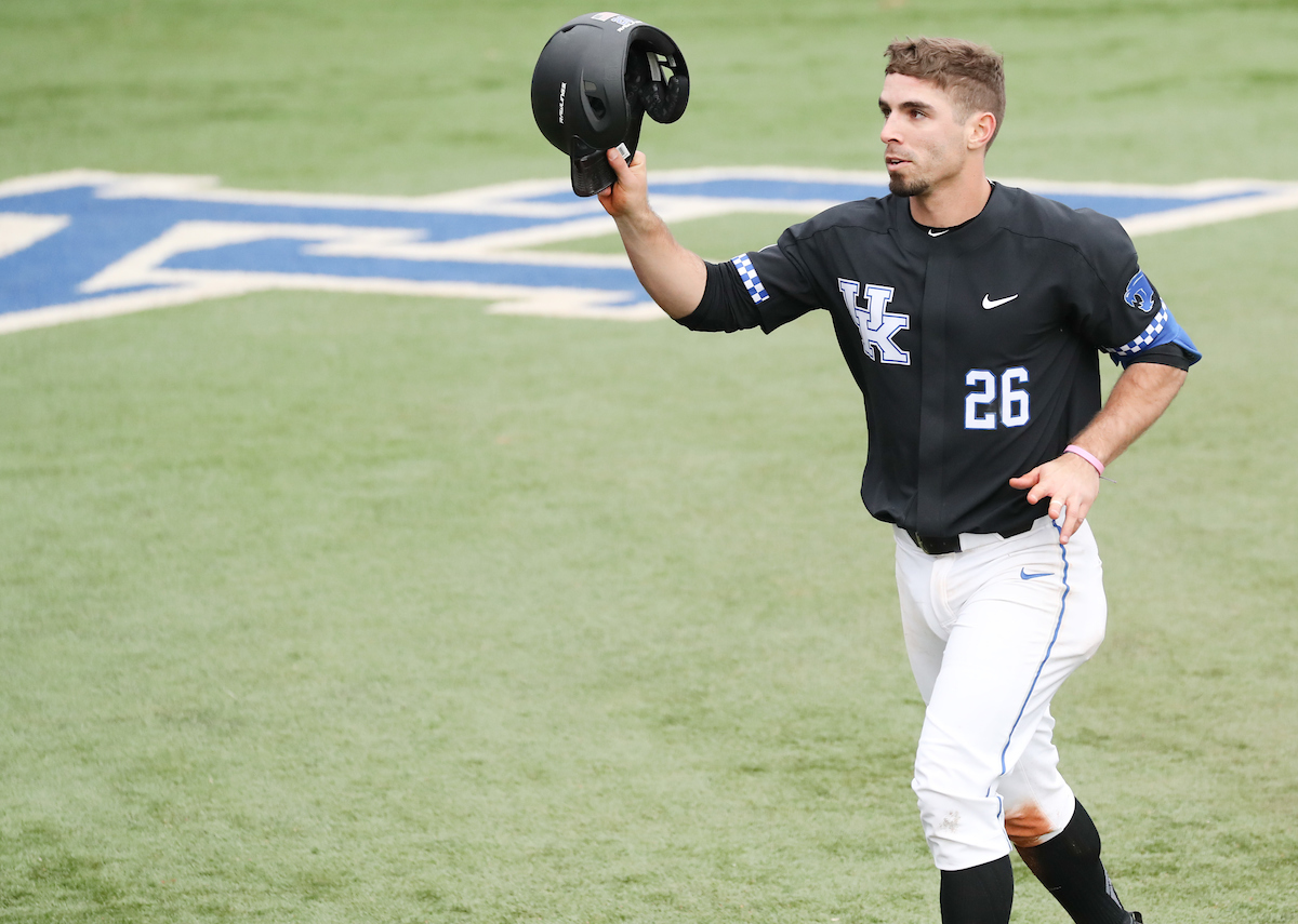 LUKE HEYER.

The University of Kentucky baseball team beats Oakland 15-6 on Sunday, February 25, 2018 at Cliff Hagen Stadium in Lexington, Ky.

Photo by Elliott Hess | UK Athletics