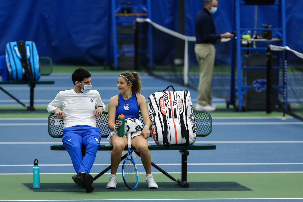 Coach Jorge Montero and Carla Girbau.

Kentucky beats Western Kentucky University.

Photo by Sarah Caputi | UK Athletics