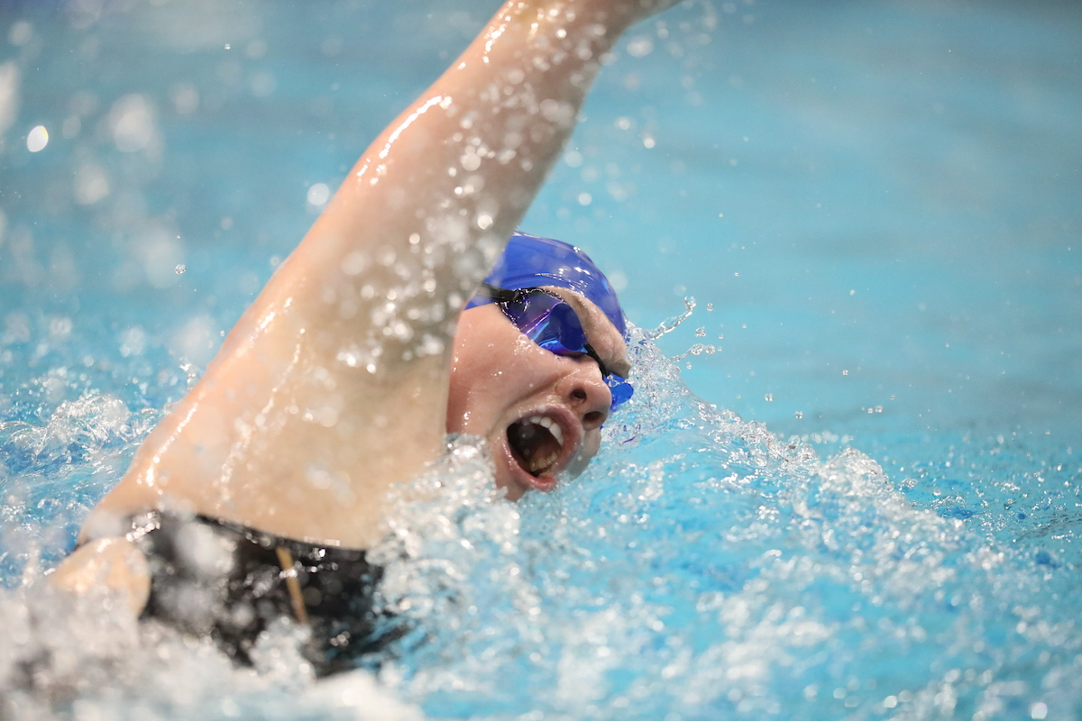 Paige Kelly.

UK Women's Swimming & Diving in action on day two of the 2019 NCAA Championships on Wednesday, March 21, 2019.

Photo by Noah J. Richter | UK Athletics