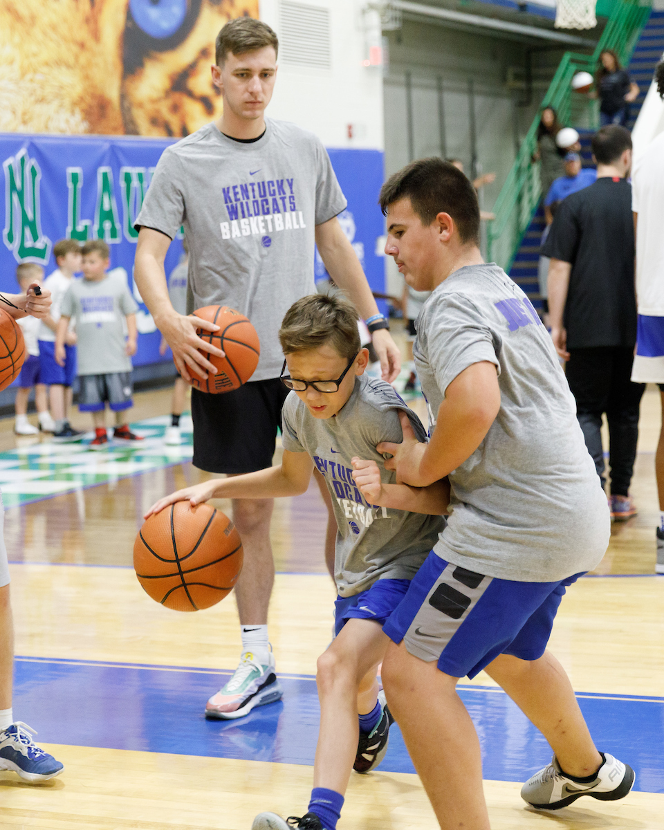 Men’s basketball camp at North Laurel High School in London, Kentucky.

Photo by Elliott Hess | UK Athletics