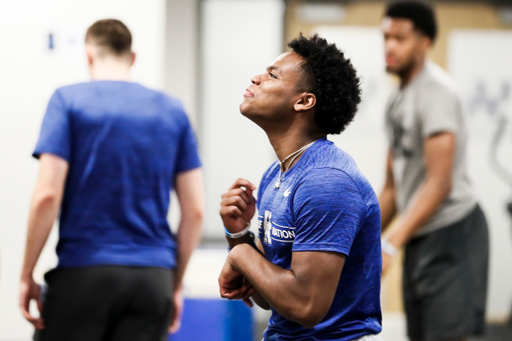 Sahvir Wheeler.

The Kentucky men's basketball team participating in its summer strength and conditioning program.

Photo by Chet White | UK Athletics