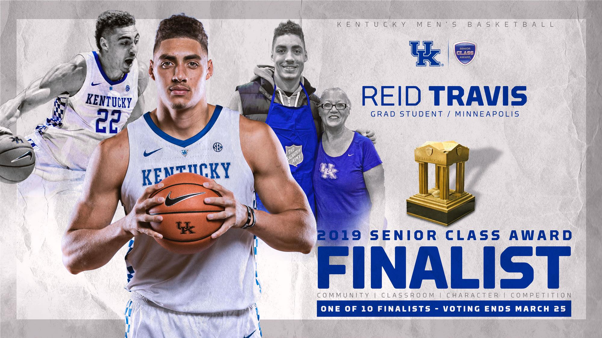 Reid Travis Named a Finalist for the Senior CLASS Award