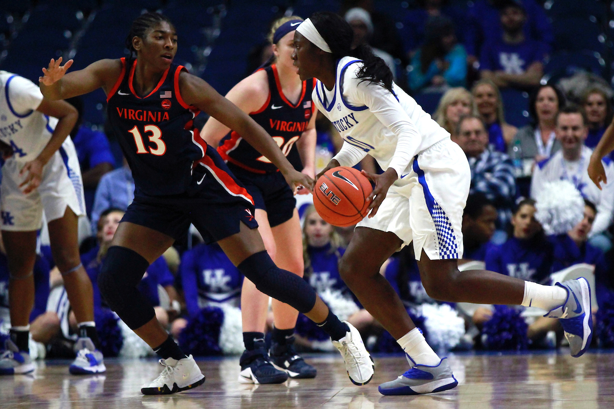 Rhyne Howard


Women's Basketball beats Virginia 63-51 at Rupp Arena on Thursday, November 15, 2018.

Photo by Alex Martens