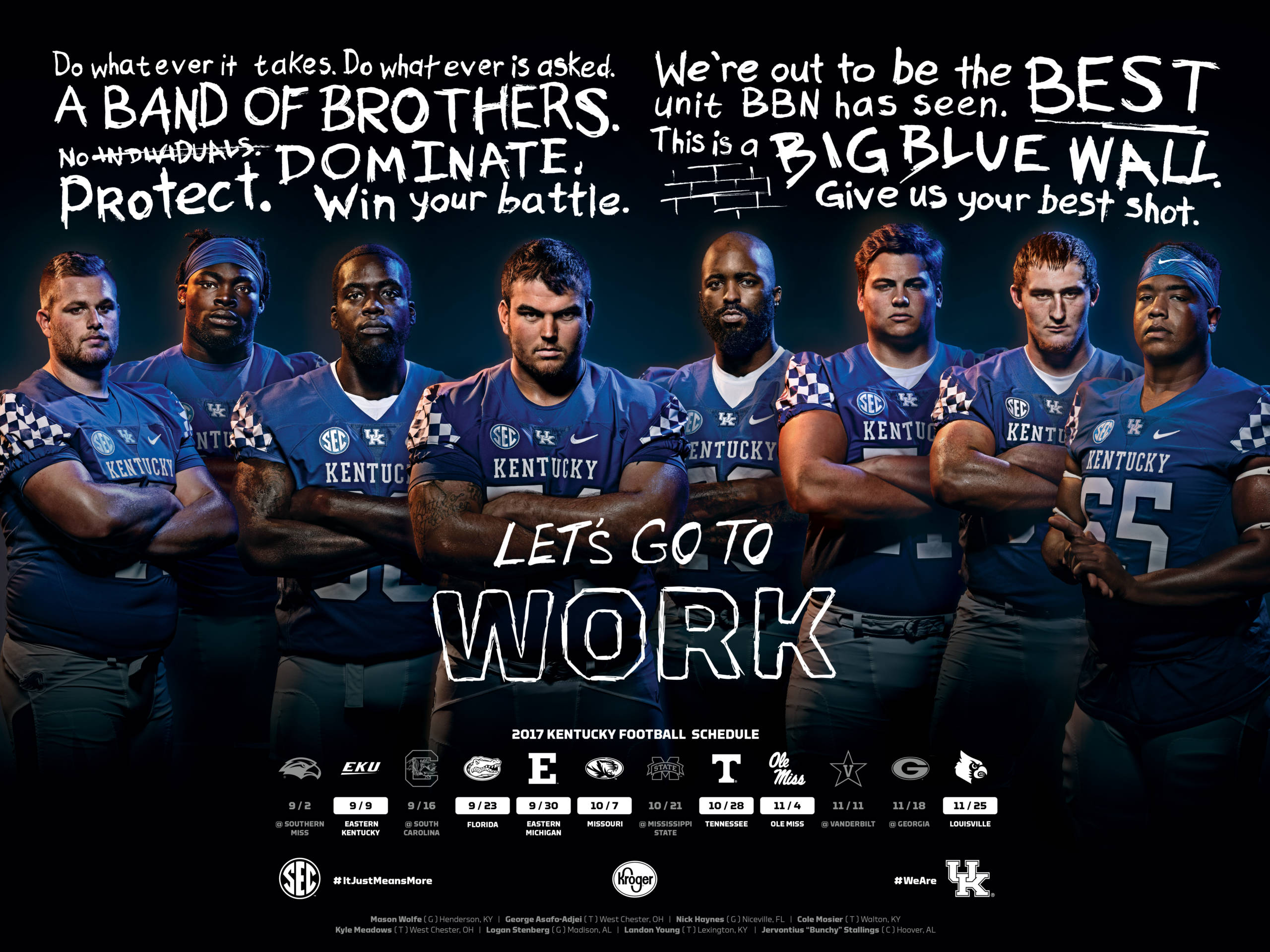 2017 Kentucky Football Schedule Posters Available Saturday