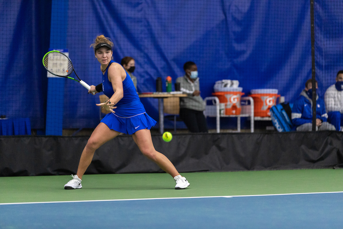 AKVILE PARAŽINSKAITE.

Kentucky beats Memphis 7-0

Photo by Grant Lee | UK Athletics