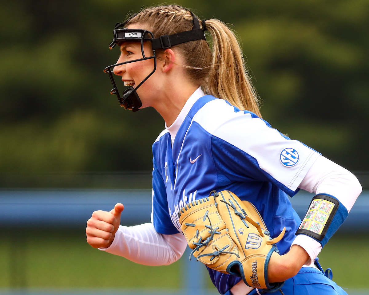 Grace Baalman. 

Kentucky loses to LSU 10-7. 

Photo by Eddie Justice | UK Athletics