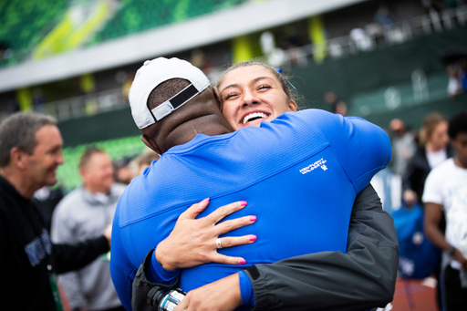 Sophie Galloway. Lonnie Greene.

Day Four. The UK women’s track and field team placed third at the NCAA Track and Field Outdoor Championships at Hayward Field in Eugene, Or.

Photo by Chet White | UK Athletics