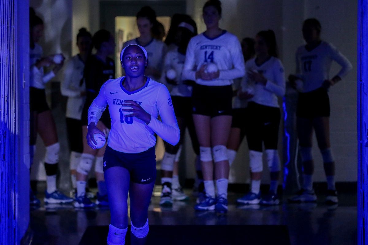 Reagan Rutherford.

Kentucky sweeps Texas A&M 3 - 0.

Photo by Sarah Caputi | UK Athletics