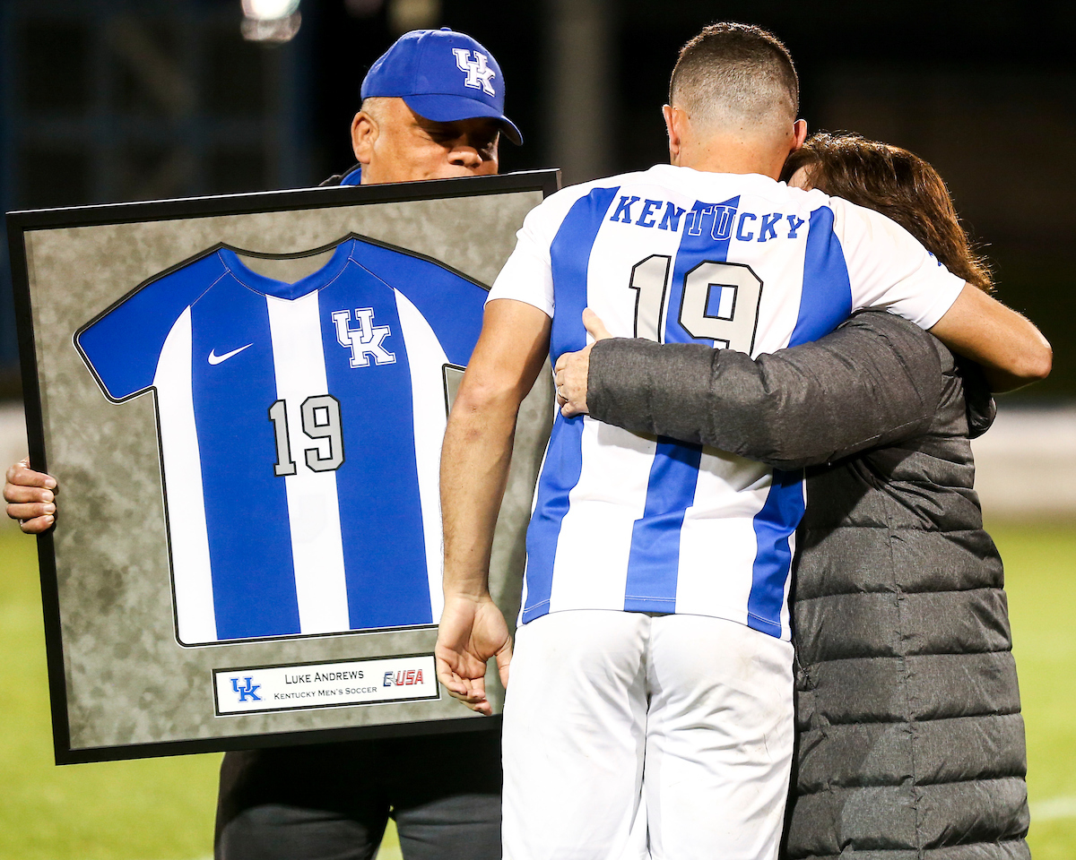 Luke Andrews.

Kentucky MSOC Recognizes 14 Seniors.

Photo by Grace Bradley | UK Athletics