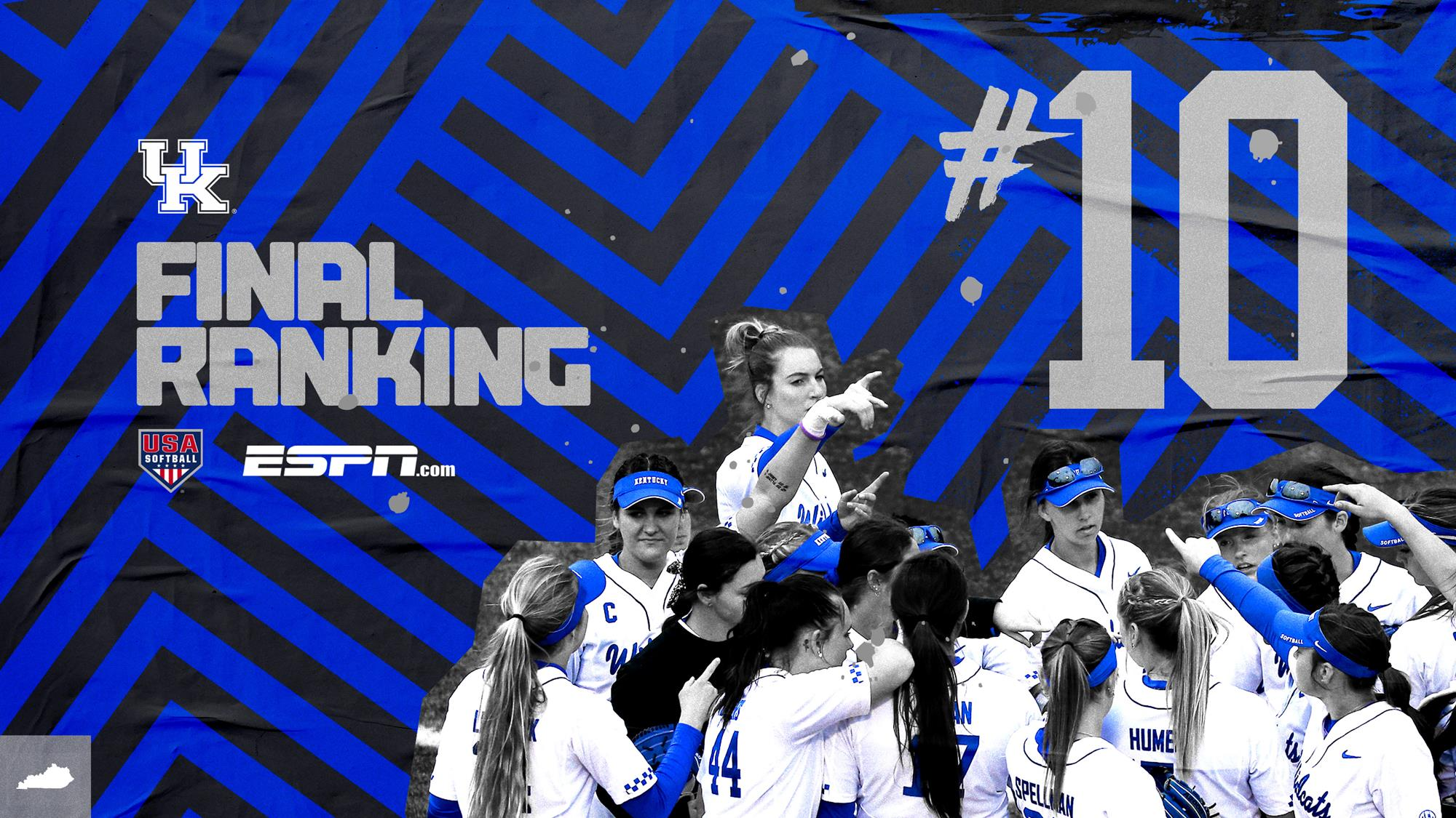 Kentucky Finishes No. 10 in Final USA Softball / ESPN Top-25 Poll