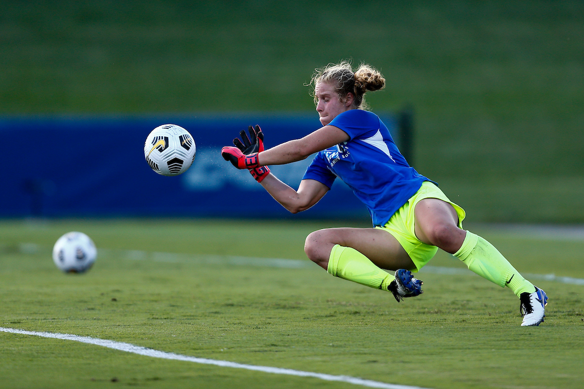 Goal Keeper. 

Kentucky beats Louisiana Lafayette 5-0. 

Photo By Barry Westerman | UK Athletics