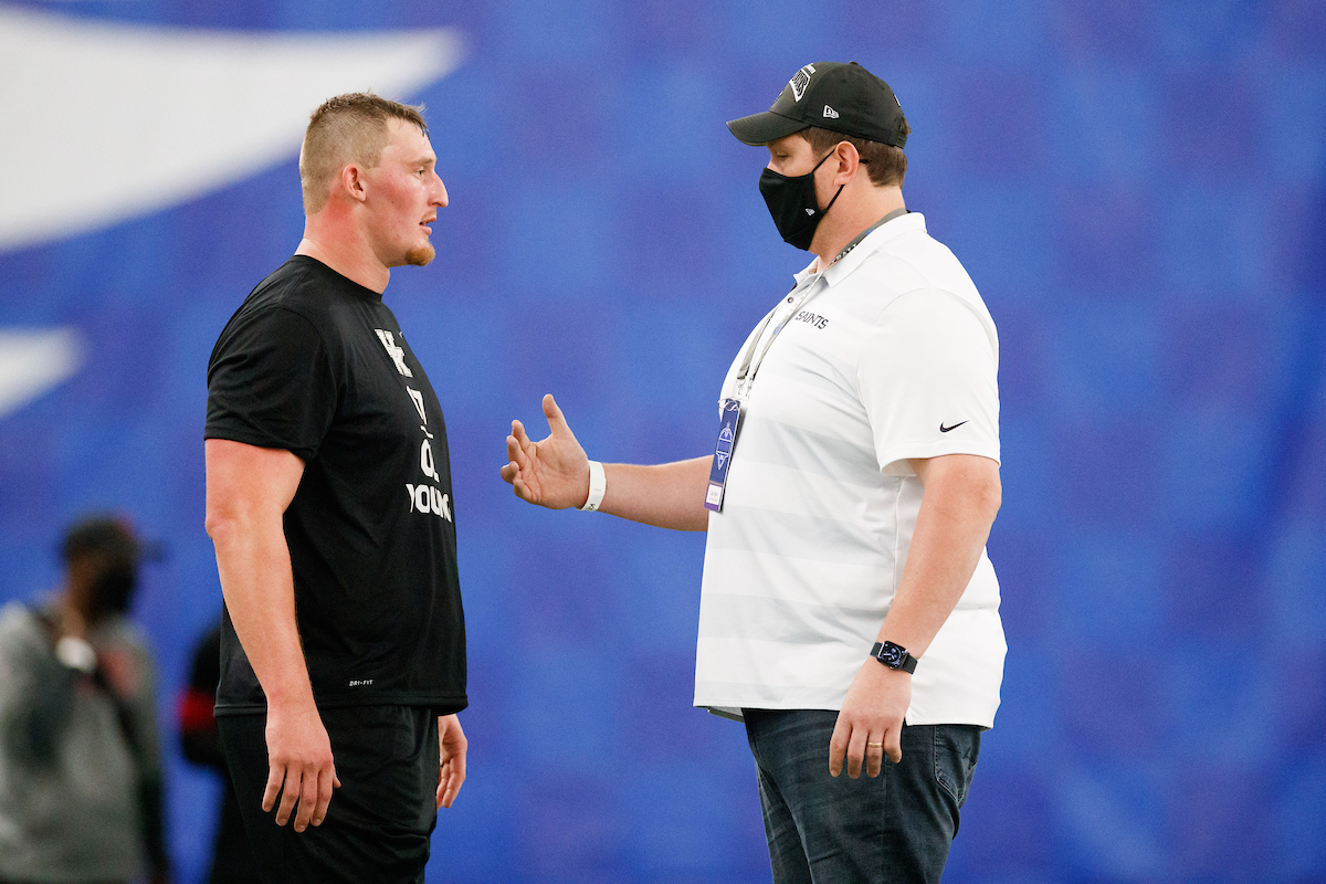 Landon Young.

Kentucky football Proday.

Photo by Elliott Hess | UK Athletics