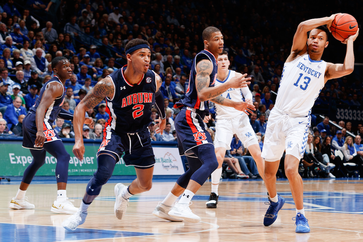 Jemarl Baker.


Kentucky beats Auburn, 80 - 53.

Photo by Elliott Hess | UK Athletics