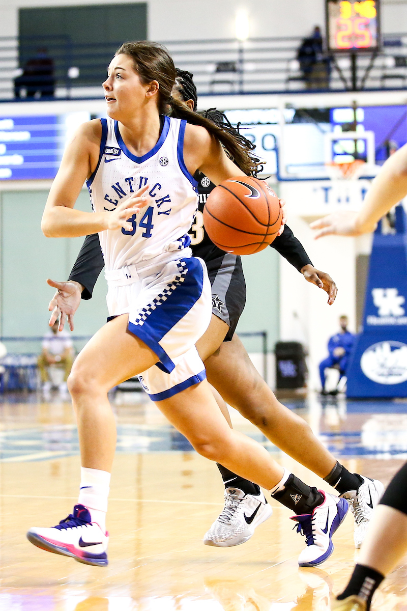Emma King. 

Kentucky beat Vandy 80 - 73.

Photo by Eddie Justice | UK Athletics